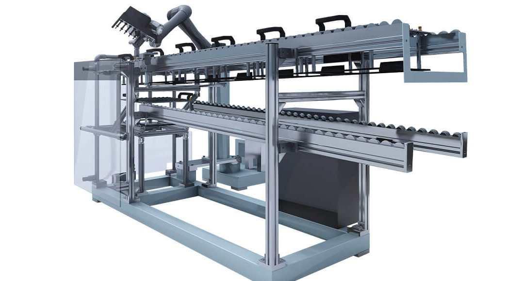 Feeder with collaborative robot