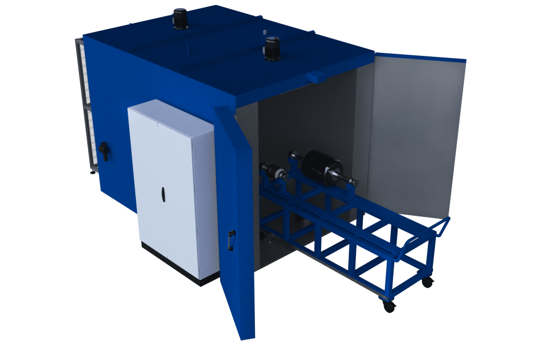 Carbon item polymerization oven