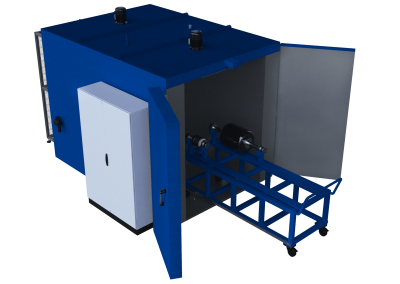 Carbon item polymerization oven