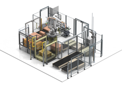 Robot Island – Palletizing carton Boxes